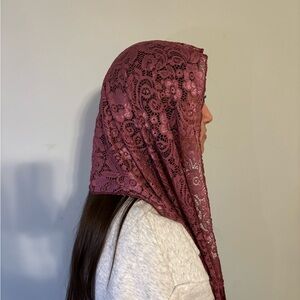 Handmade church veil/mantilla